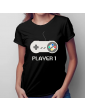 Player 1 v1- Női póló felirattal