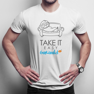 Take it easy - Férfi póló felirattal