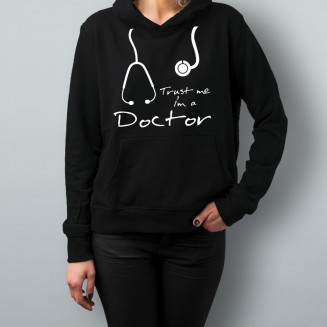 Trust me I'm a doctor - Feliratos női pulóver