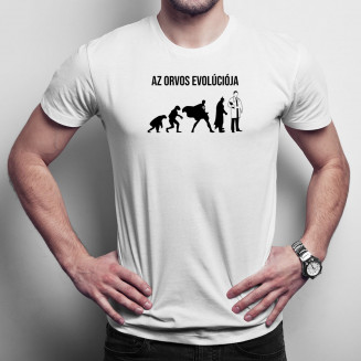 Az orvos evolúciója - Férfi póló felirattal