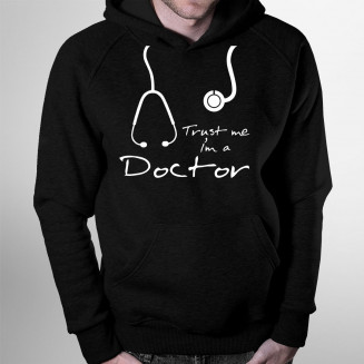 Trust me I'm a doctor - Feliratos férfi pulóver